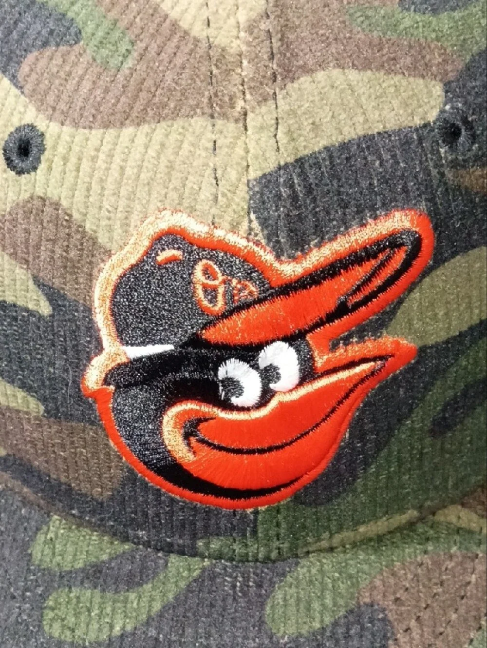 New Era Camo Baltimore Orioles Logo Hat - Green, Brown, Black, Orange